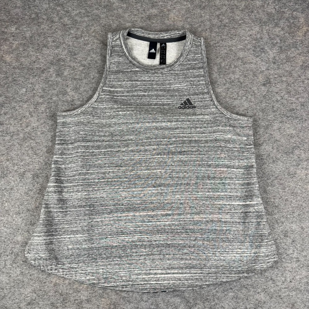 Adidas Sport 2 Street‎ Tank Top Side Slit Gray Womens Medium M